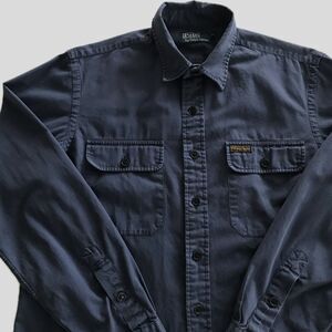 Polo Ralph Lauren Blue 100% Cotton Long Sleeve Casual Collared Mens Shirt L